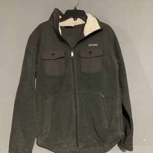 Columbia Black and White Fleece Jacket